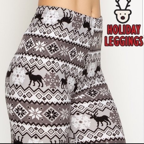 COZY HOLIDAY LEGGINGS - Picture 2 of 4